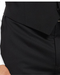 Lauren Ralph Lauren Black Solid Vested Suit