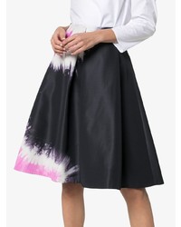 Prada Tie Dye Faille A Line Skirt