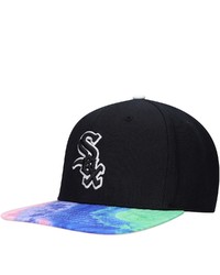 PRO STANDARD Black Chicago White Sox Dip Dye Visor Snapback Hat