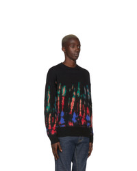 DSQUARED2 Multicolor Mohair Crewneck Sweater