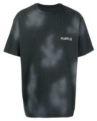 purple brand Logo Print Tie Dye T Shirt