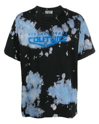 VERSACE JEANS COUTURE Tie Dye Logo Print T Shirt