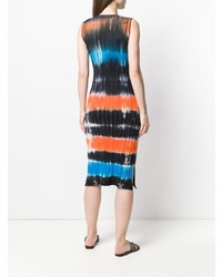 Victoria Victoria Beckham Midi Dress With Tie Dye Effect