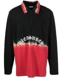 Black Tie-Dye Polo Neck Sweater