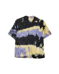 SASQUATCHfabrix. Tie Dye Short Sleeve Jacquard Shirt