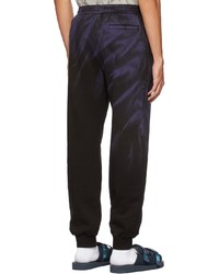 Feng Chen Wang Black Purple Tie Dye Lounge Pants