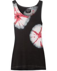 Calvin Klein 205W39nyc Embellished Tie Dyed Ribbed Cotton Jersey Tank