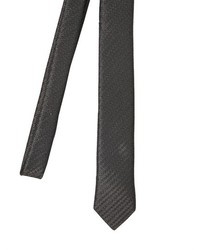 Saint Laurent 4cm Chevron Silk Lam Tie