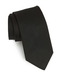 BOSS HUGO BOSS Woven Silk Tie Black One Size