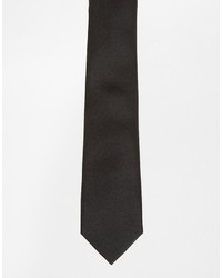 Asos Brand Slim Tie In Black