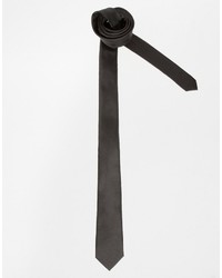 Asos Brand Slim Tie In Black