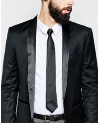 Asos Brand Tie In Black