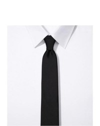 Express Tall Narrow Silk Tie Solid Black