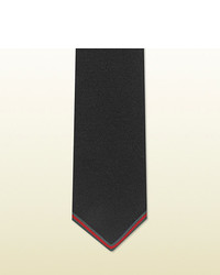 Gucci Knitted Tie With Web Detail