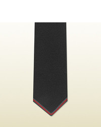 Gucci Knitted Tie With Web Detail