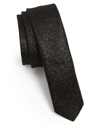 Lanvin Woven Tie Black One Size