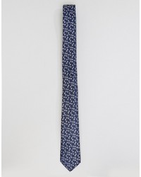 Asos Slim Tie In Dark Flower Design