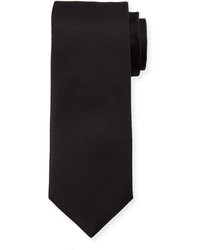 BOSS Solid Textured Tie Black