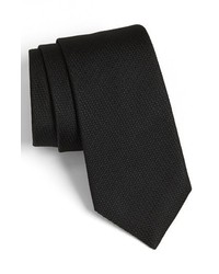 Thomas Pink Woven Silk Tie Black Regular