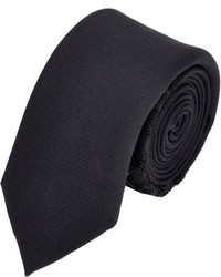 Title Of Work Bead Embellished Neck Tie Black
