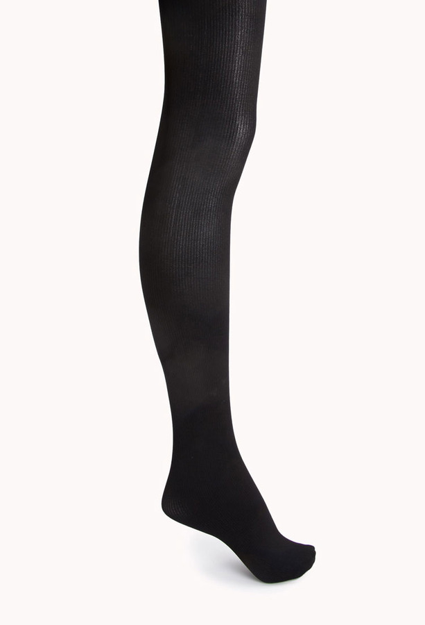 Black Tights: Forever 21 Classic Ribbed Tights