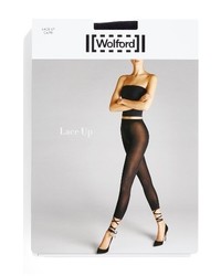 Wolford Lace Up Footless Tights