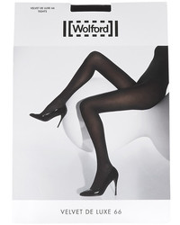 Wolford Set Of Two Velvet De Luxe 66 Denier Tights Black