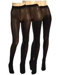 Hue Super Opaque 3 Pair Pack Tights Hose