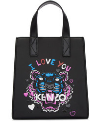 Kenzo Black Limited Edition Mini Tiger X I Love You Tote