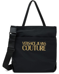 VERSACE JEANS COUTURE Black Logo Tote