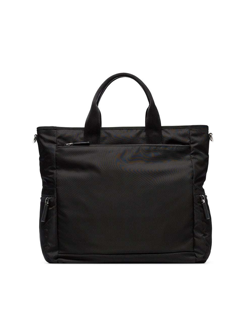 Prada Black Multi Pocket Tote Bag, $1,616 | farfetch.com | Lookastic