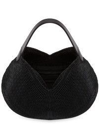 Issey Miyake Black Small Meteorite Tote