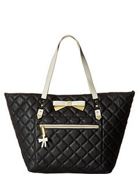 Betsey Johnson Diamond Quilt Tote With Pouch