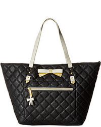 Betsey Johnson Diamond Quilt Tote With Pouch