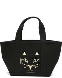 Charlotte Olympia Embroidered Cat Tote