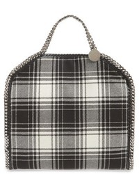 Stella McCartney Falabella Shaggy Deer Flannel Foldover Tote Black