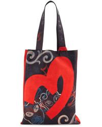 Donna Karan Hand Painted Small Tote Bag Black