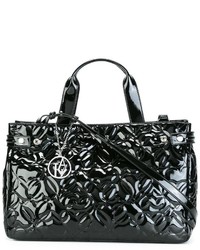 Armani Jeans Hearts Embossed Large Tote