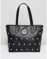 Versace Jeans Tote With Circular Studs