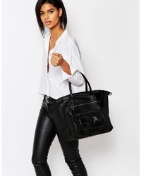 Aldo Large Tote Bag With Front Buckle Detail