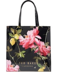 Ted Baker London Large Icon Citrus Bloom Tote Black