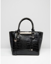 Dune Mock Croc Tote Bag