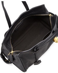 Alexander McQueen Padlock Zip Around Tote Bag Black