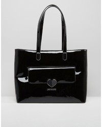 Love Moschino Patent Shopper Bag