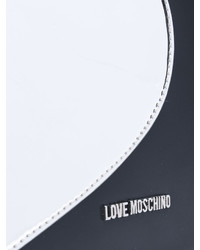 Love Moschino Silver Heart Tote Bag