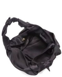 The Row Small Ascot Knotted Satin Tote