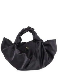 The Row Small Ascot Knotted Satin Tote