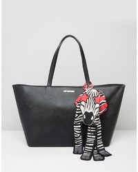 Love Moschino Tote Bag With Zebra Scarf