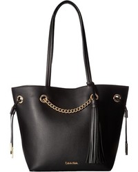 Calvin Klein Unlined Novelty Tassel Chain Tote Tote Handbags
