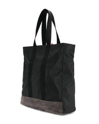 Thom Browne Unstructured Tote Bag In Nylon And Suede